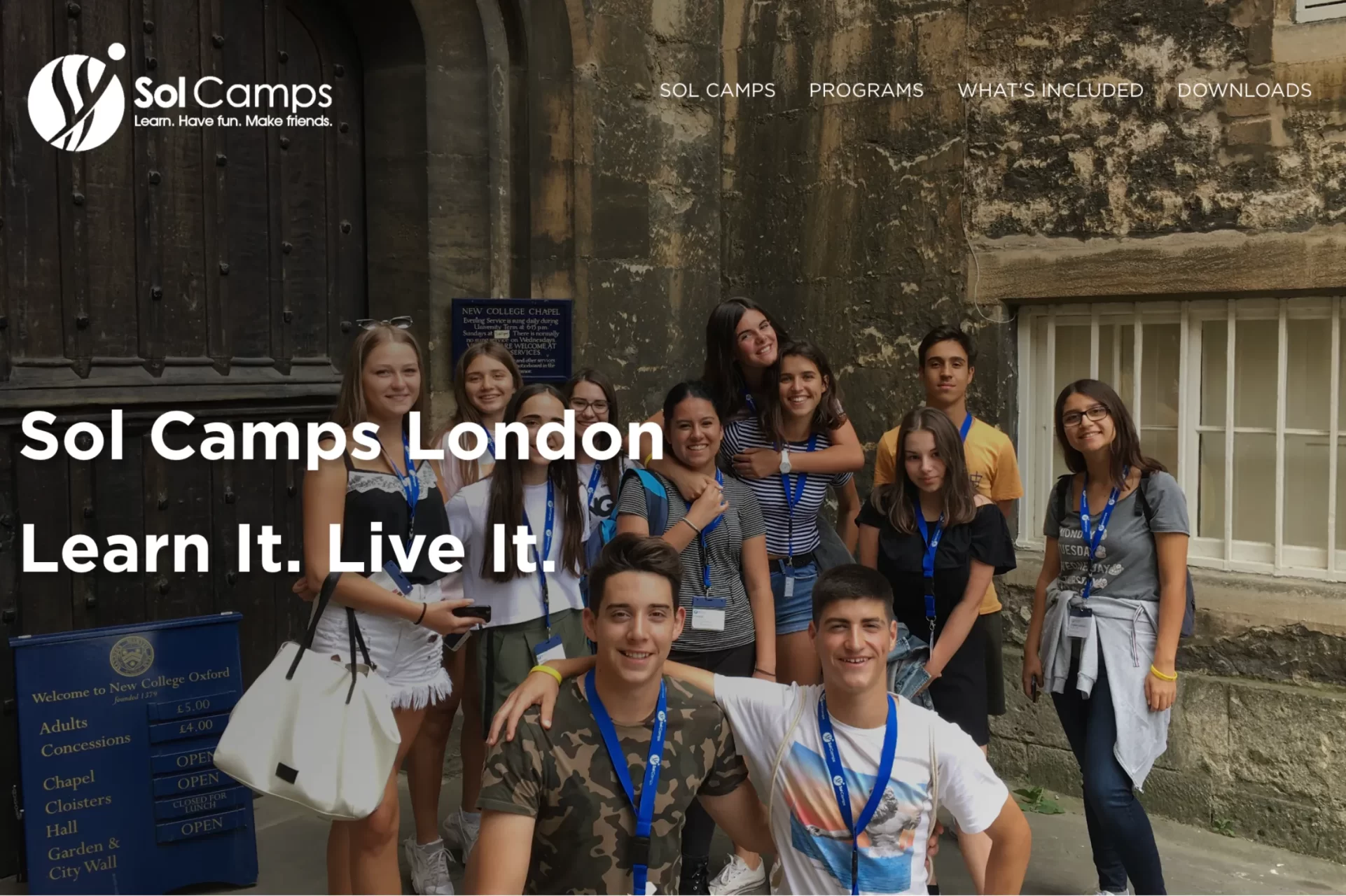 Sol Camps London TAP
