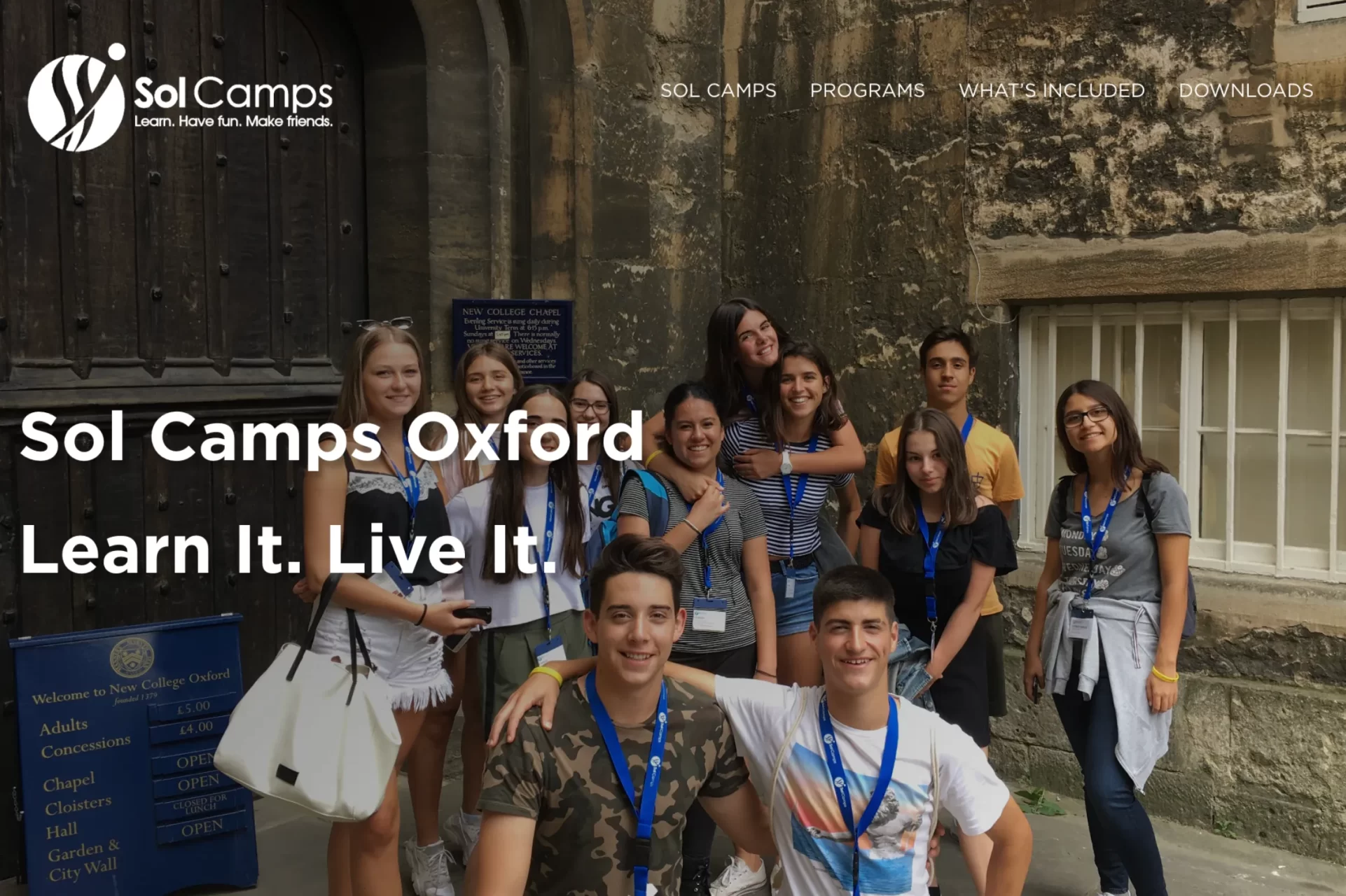 Sol Camps Oxford TAP