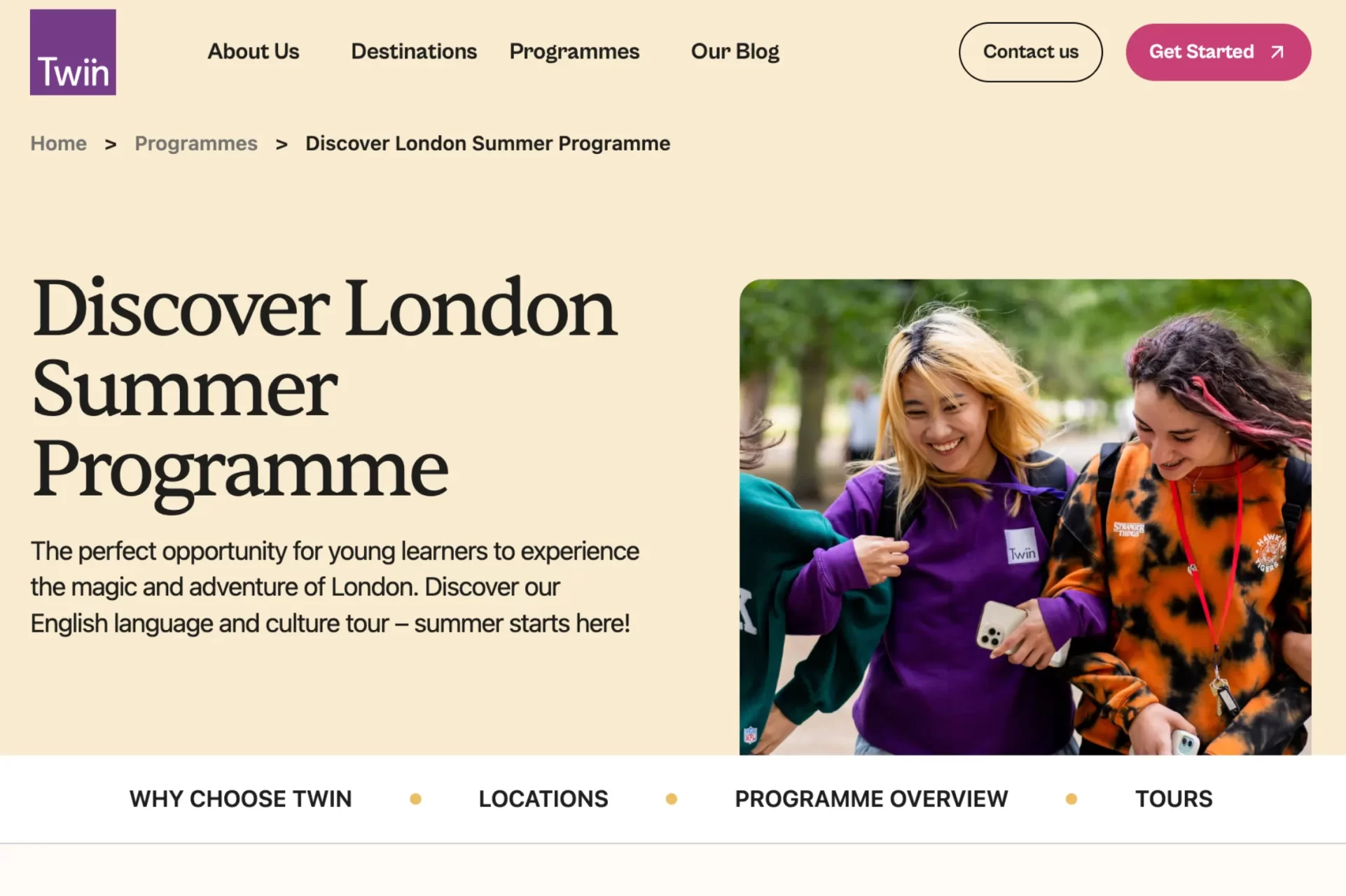 Twin Discover London Programme